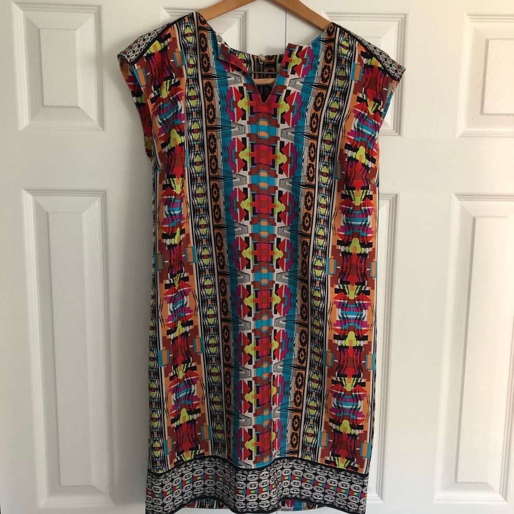 Patterned Shift Dress